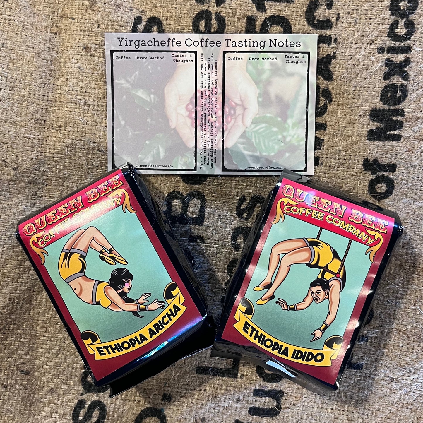 Yirgacheffe (Ethiopia) Coffee Dual Pack (Two 8oz bags)