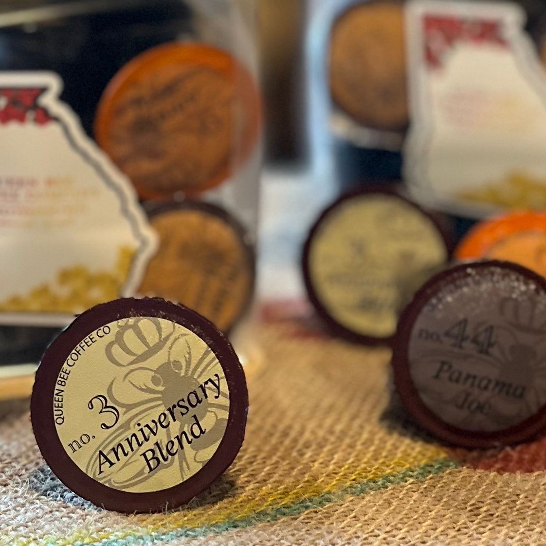 K Cup Single Serve Coffee package from Queen Bee Coffee
